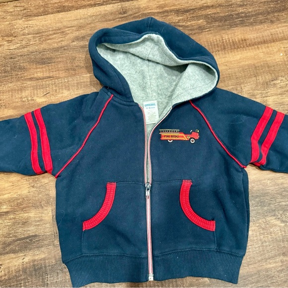 3 piece set, Gymboree Jacket with hood, overalls and New onesie. - Picture 3 of 9